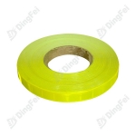 Reflective PVC Cloth Tapes - 2 CM Fluorescent Yellow Checkered PVC Saw One Reflective Tape For Clothing